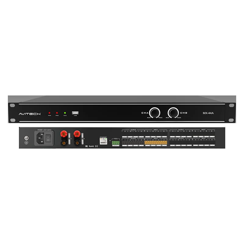 DSP 4CH con amplificatore 2x150W